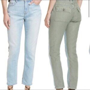 FRAME Jeans Le Beau Boyfriend Denim Pants Womens 27 Canteburry 100% Cotton  $275